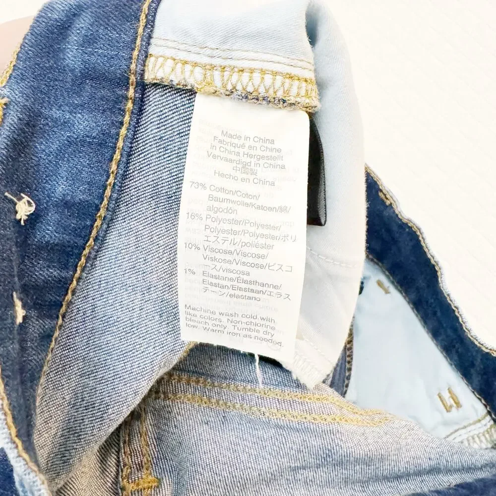Madewell Roadtripper Dark Wash Denim Jeans Zip Fly Skinny Style Size 23